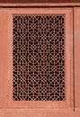 Floral designs in the window of Diwan-e-khas in Fatehpur Sikri