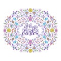 Floral easter card Royalty Free Stock Photo