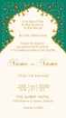 Beautiful muslim wedding card with floral ornament background. Perfect as invitation or announcement. Royalty Free Stock Photo