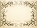 Floral Elegance: Sophisticated Vector Frame with Timeless Appeal