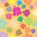 Floral element seamless background. Royalty Free Stock Photo