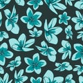 Floral element seamless background. Royalty Free Stock Photo