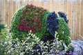 Floral Elephant Statue at Zoo