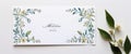 Floral Envelope A Glimpse into the Art of GiftGiving Royalty Free Stock Photo