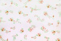 Floral fabric, Fragment of colorful retro tapestry textile pattern with floral ornament useful as background Royalty Free Stock Photo