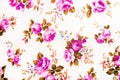 Floral fabric, Fragment of colorful retro tapestry textile pattern with floral ornament useful as background Royalty Free Stock Photo