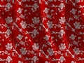 Floral fabric texture