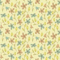 Floral Field Seamless Pattern Royalty Free Stock Photo