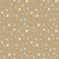 Floral Field Seamless Pattern Royalty Free Stock Photo