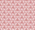 Floral Fine Seamless Vector Red Pattern