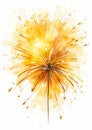 Floral Fireworks: A Vibrant Illustration of Electric Blooms and Royalty Free Stock Photo