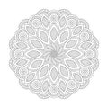 Floral Flourish rotate coloring book mandala page for kdp book interior