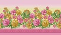 Floral flower border design background