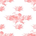 Floral flower cosmos crocus background vector illustration