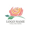 Floral and flower logo icon design Royalty Free Stock Photo