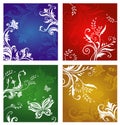 Floral and flower ornaments Royalty Free Stock Photo