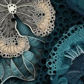 Floral Fractalism: Intricate Steampunk Paper Constructions With Ocean Wave Motifs