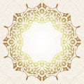 Floral frame background in arabic motif