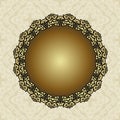 Floral frame background in arabic motif