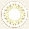 Floral frame background in arabic motif