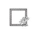 Floral frame Flourish ethnic background. Flower rose greeting card