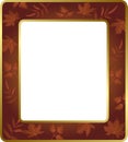 Floral frame with leaves. Vector illustration