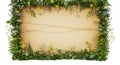 Floral Frame with Paper Royalty Free Stock Photo