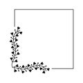 floral frame square image