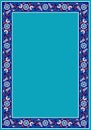 Floral frame for your design. Traditional Turkish Ã¯Â¿Â½ Ottoman ornament. Iznik.