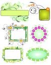 Floral frames collection Royalty Free Stock Photo