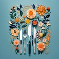 Floral Fusion: Blooming Utensils in Harmony