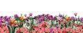 Floral garden web banner