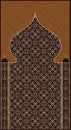 floral geometric pattern moslem prayer rug sj04 Royalty Free Stock Photo