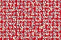 Floral Gingham Fabric Pattern Royalty Free Stock Photo