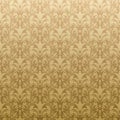 Floral golden wallpaper Royalty Free Stock Photo