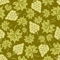 Floral grape seamless pattern Royalty Free Stock Photo