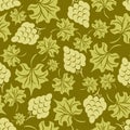 Floral grape seamless pattern