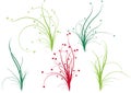 Floral grass,