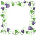 Floral greeting border