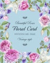 Floral greeting card Royalty Free Stock Photo