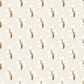 Floral groovie pattern Royalty Free Stock Photo