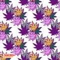 Floral groovie pattern Royalty Free Stock Photo