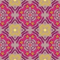 Floral hand draw ornament seamless pattern