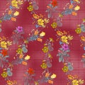 Floral Hand Made Digital Design Pattern, colours available in design,