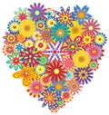 Floral heart Royalty Free Stock Photo