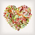 Floral heart Royalty Free Stock Photo