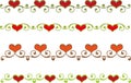 Floral heart border