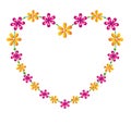 Floral heart Royalty Free Stock Photo