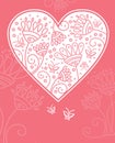 Floral heart design