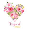 Floral Heart Graphic Design